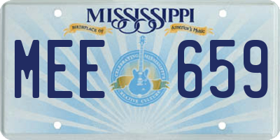 MS license plate MEE659