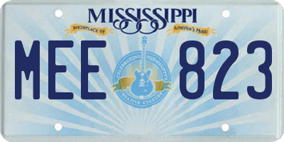 MS license plate MEE823