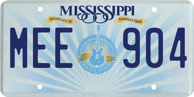 MS license plate MEE904