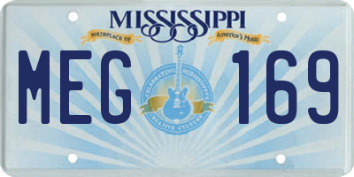 MS license plate MEG169