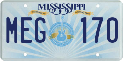 MS license plate MEG170