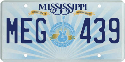 MS license plate MEG439