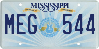 MS license plate MEG544