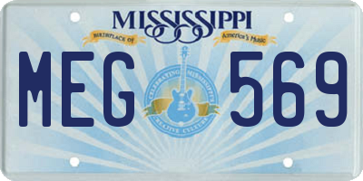 MS license plate MEG569