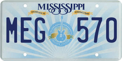 MS license plate MEG570