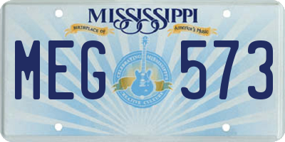 MS license plate MEG573