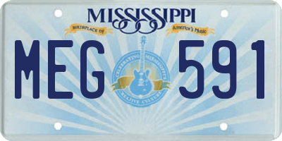 MS license plate MEG591