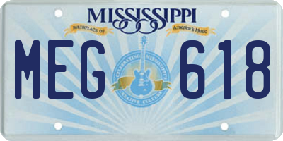 MS license plate MEG618
