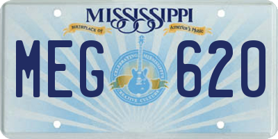 MS license plate MEG620