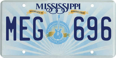 MS license plate MEG696