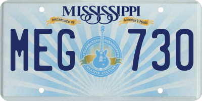 MS license plate MEG730