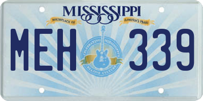 MS license plate MEH339