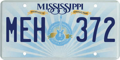 MS license plate MEH372