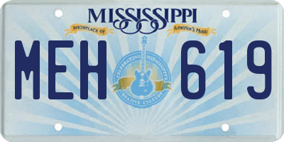 MS license plate MEH619