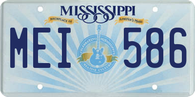 MS license plate MEI586