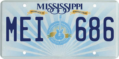 MS license plate MEI686