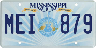 MS license plate MEI879