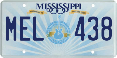 MS license plate MEL438