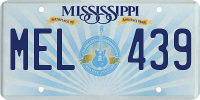 MS license plate MEL439