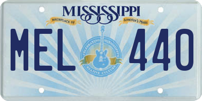 MS license plate MEL440