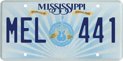 MS license plate MEL441