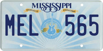 MS license plate MEL565