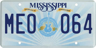 MS license plate MEO064
