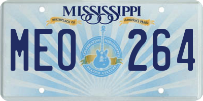 MS license plate MEO264
