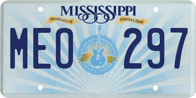 MS license plate MEO297