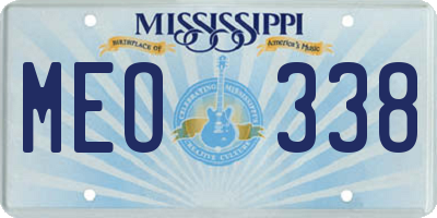 MS license plate MEO338