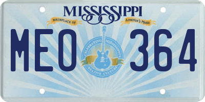 MS license plate MEO364