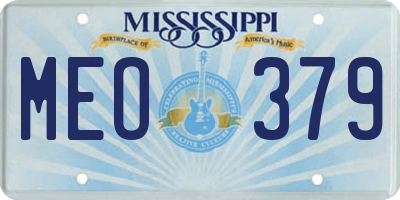 MS license plate MEO379