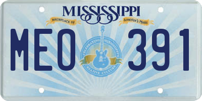 MS license plate MEO391
