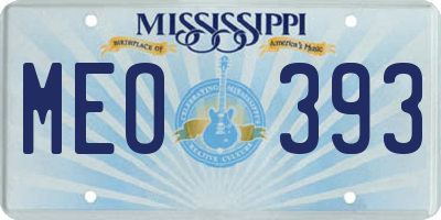 MS license plate MEO393