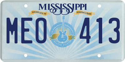 MS license plate MEO413