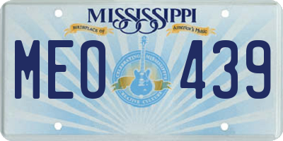 MS license plate MEO439