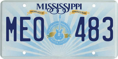 MS license plate MEO483
