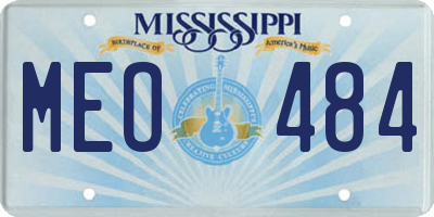 MS license plate MEO484