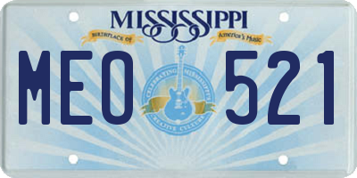 MS license plate MEO521