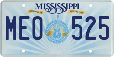 MS license plate MEO525