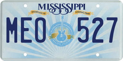 MS license plate MEO527