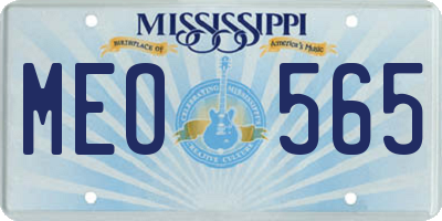 MS license plate MEO565