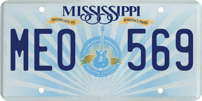 MS license plate MEO569