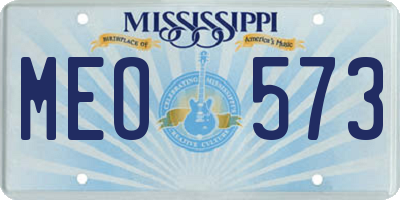 MS license plate MEO573