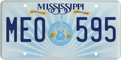 MS license plate MEO595