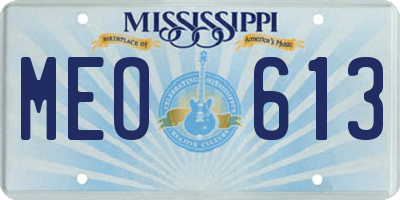 MS license plate MEO613