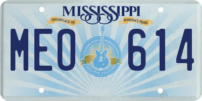 MS license plate MEO614