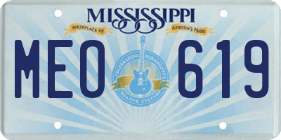 MS license plate MEO619