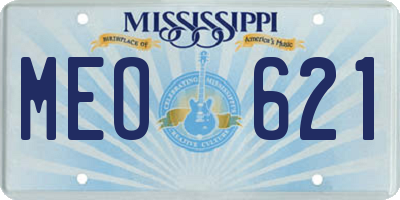 MS license plate MEO621