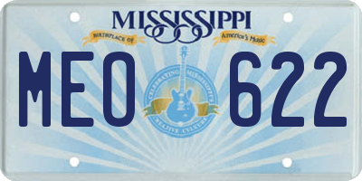 MS license plate MEO622
